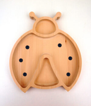Beruška dřevěný talíř pro děti