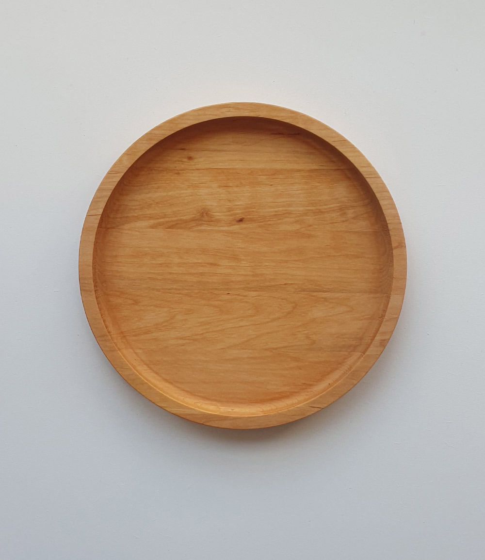 Designové Talíře dřevěný talíř kulatý